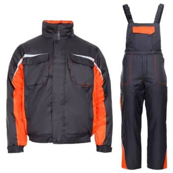 Ватиран костюм Кастор - тъмносив