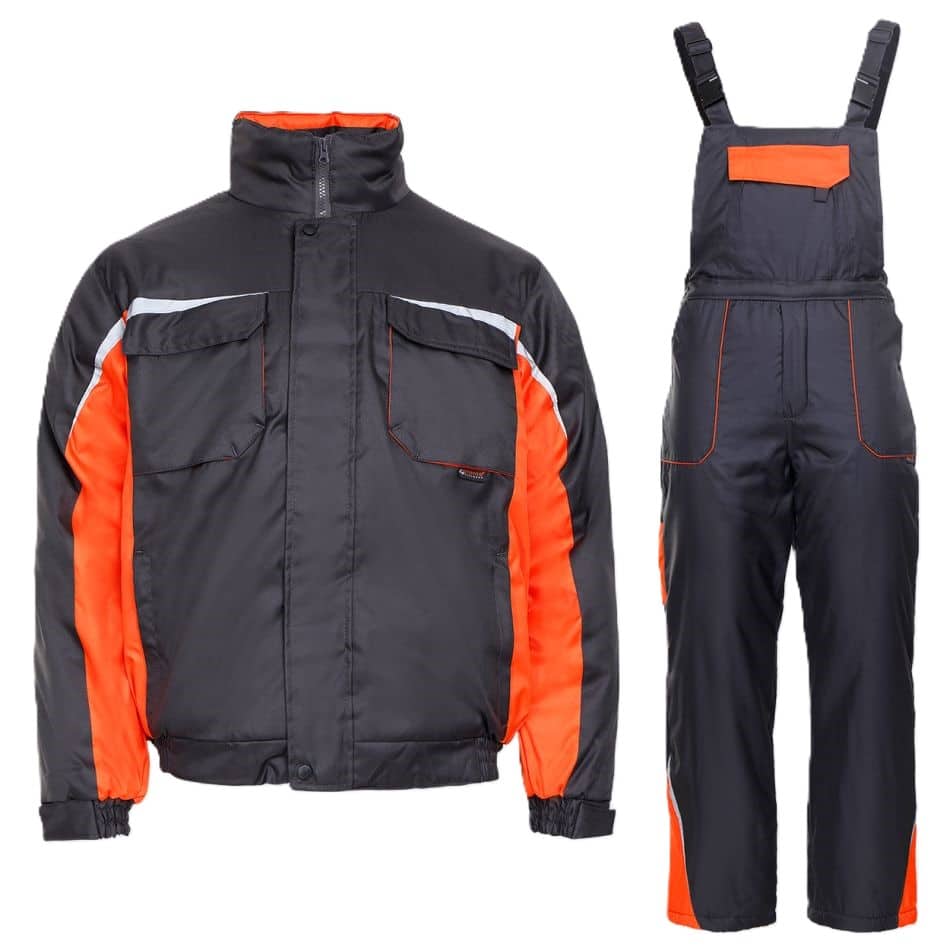 Ватиран костюм Кастор - тъмносив