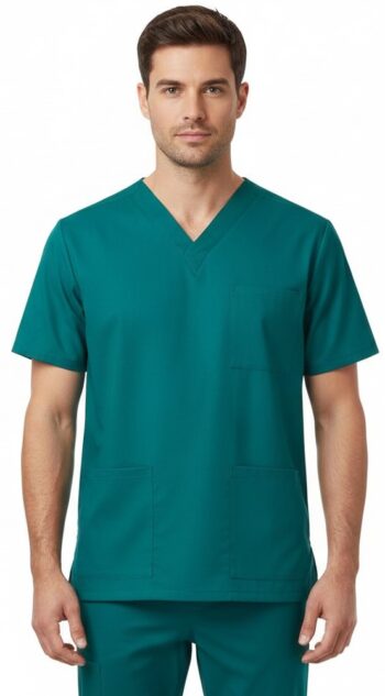 унисекс медицинска туника зелена