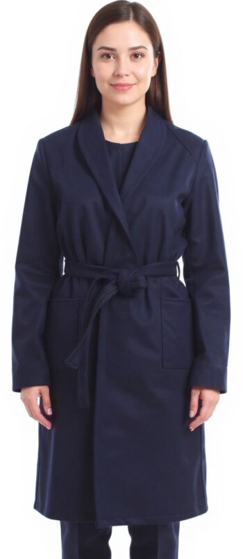 Халат медицински вълна – тъмни цветове