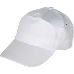 Шапка с козирка бейзболна - бяла