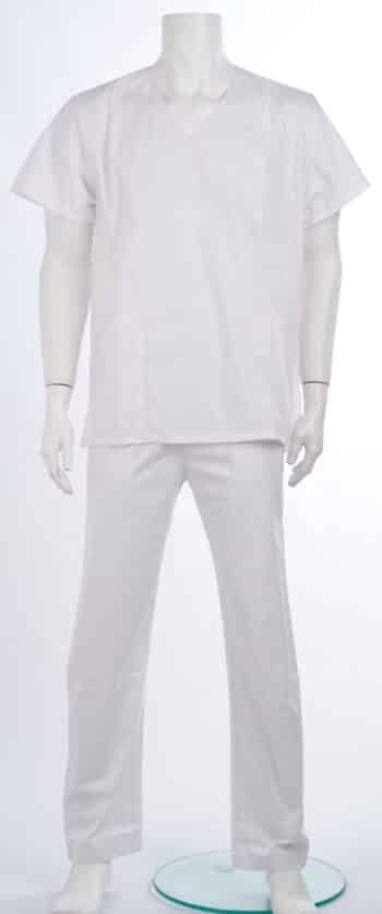 Костюм унисекс - бял