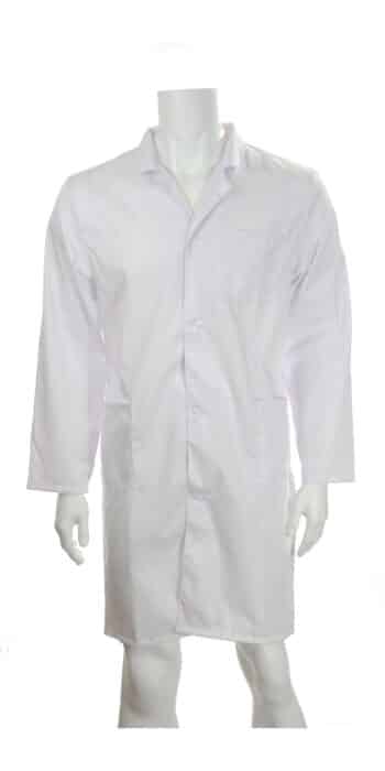 Манта мъжка с дълъг ръкав - бяла