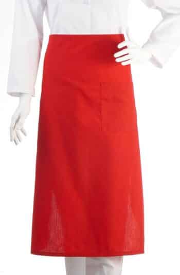 Престилка предница - червена