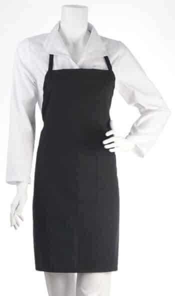 Престилка през врата - черна