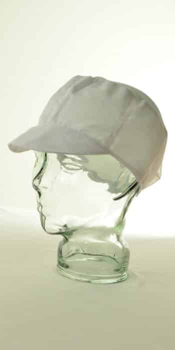 Боне с тюл - бяло