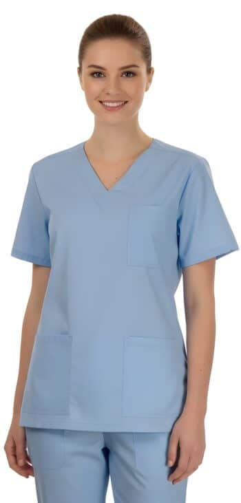 Светлосиня медицинска туника унисекс модел