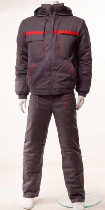 Костюм ватиран Тики 100% памук - сив