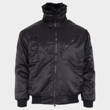 яке пилот черно със свалящи се ръкави