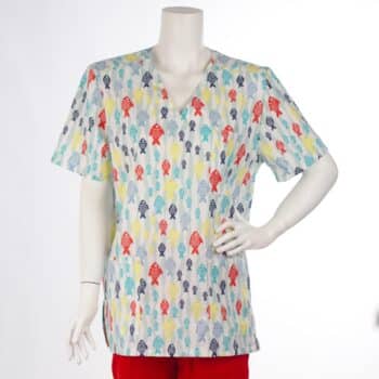 Туника унисекс, памук - щампа риба