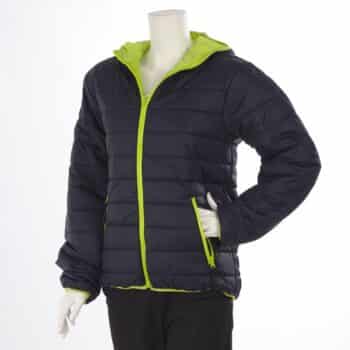 Яке дамско Флаш - тъмносиньо с електриково зелено