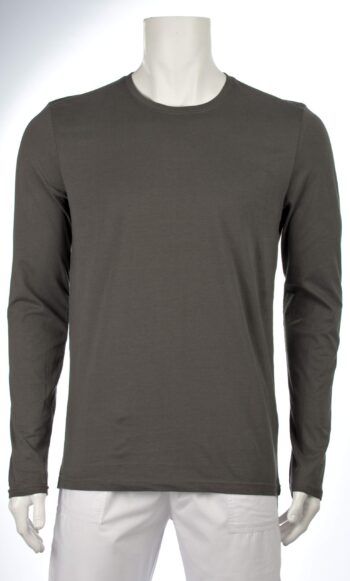 мъжка тениска с дълъг ръкав сива 100% памук