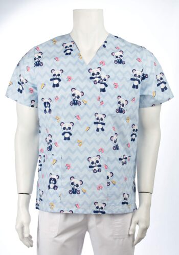 Туника унисекс, памук - щампа панди