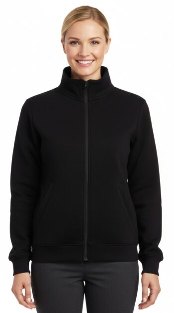 черен суичер трико унисекс модел с цип