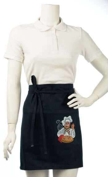 Престилка дънкова къса - пицария