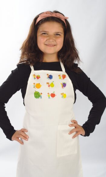 Детска престилка с печат - Плодчета
