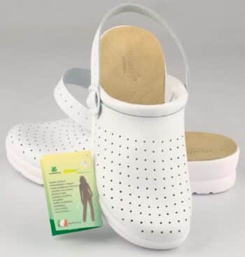 Сабо дамско GF с каишка - бяло