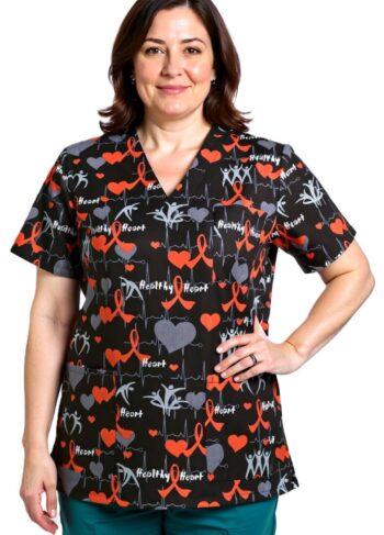 туника унисекс с щампа кардио