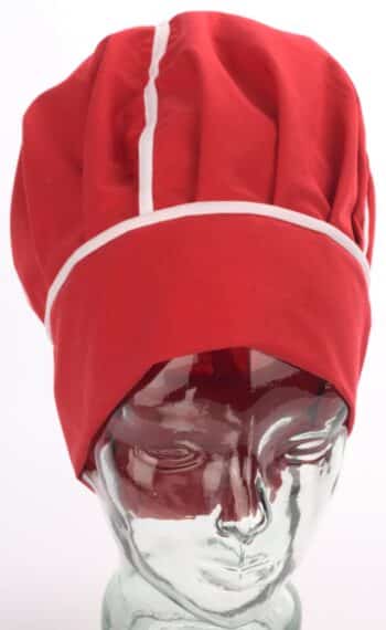 Шапка за готвач тип Пуканка - червена