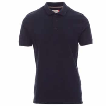 Тениска Пайпър с яка - тъмносиня