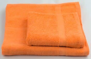 Хавлиена кърпа 100% памук, оранжева, 70х140/450 г/м2