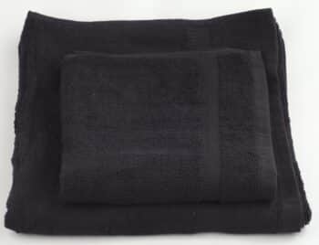 Хавлиена кърпа 100% памук, черна, 50х90/450 г/м2