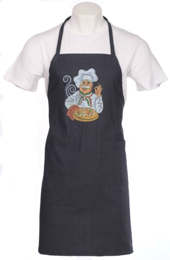 Престилка през врата дънкова - пицария