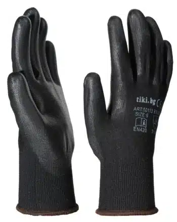 ръкавици полиуретан черни