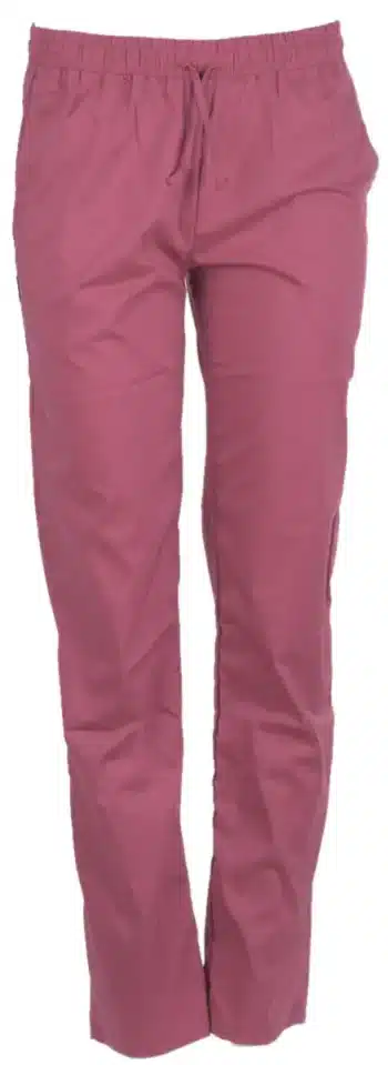 втален медицински панталон в цвят малина