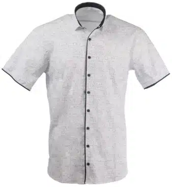 мъжка риза меланж Тони с къс ръкав