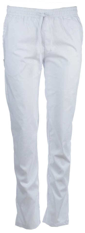 панталон втален в бял цвят