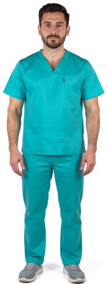 медицинско комплект с еластичност цвят мента