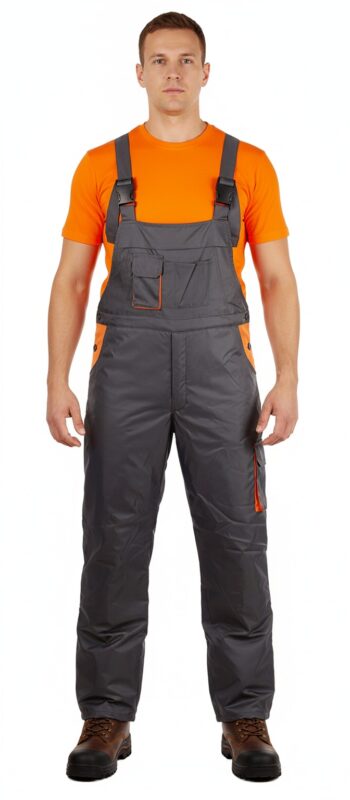 Ватиран полугащеризон промазка сив