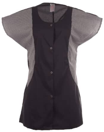 Туника Весела - черна с колан и тик-так копчета