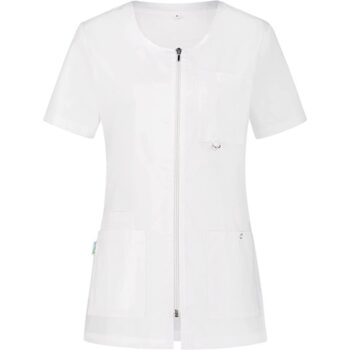 Туника Стела с цип - бяла