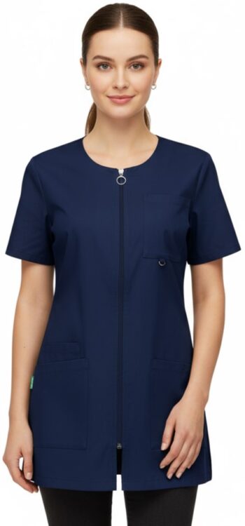 Туника Стела с цип – тъмносиня