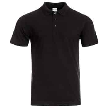 Тениска Наос с къс ръкав и яка – черна