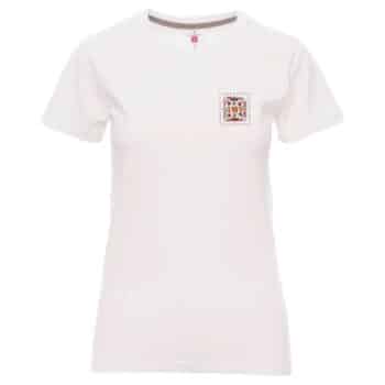 Дамска тениска с шевица Слънце - джоб