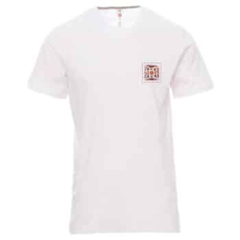 Мъжка тениска с шевица Слънце - джоб