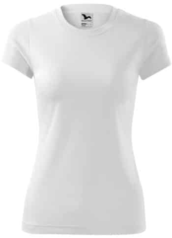 Дамска тениска полиестер Малфини - бяла