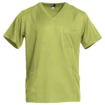 Унисекс медицинска туника Moni в цвят лимонена трева