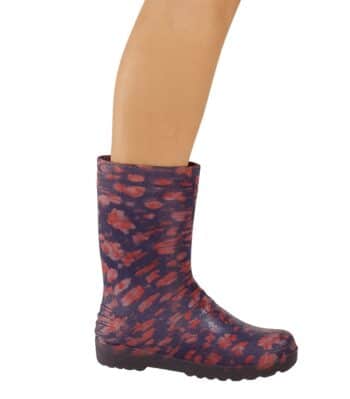 дамски гумени ботуши от PVC с цветна щампа